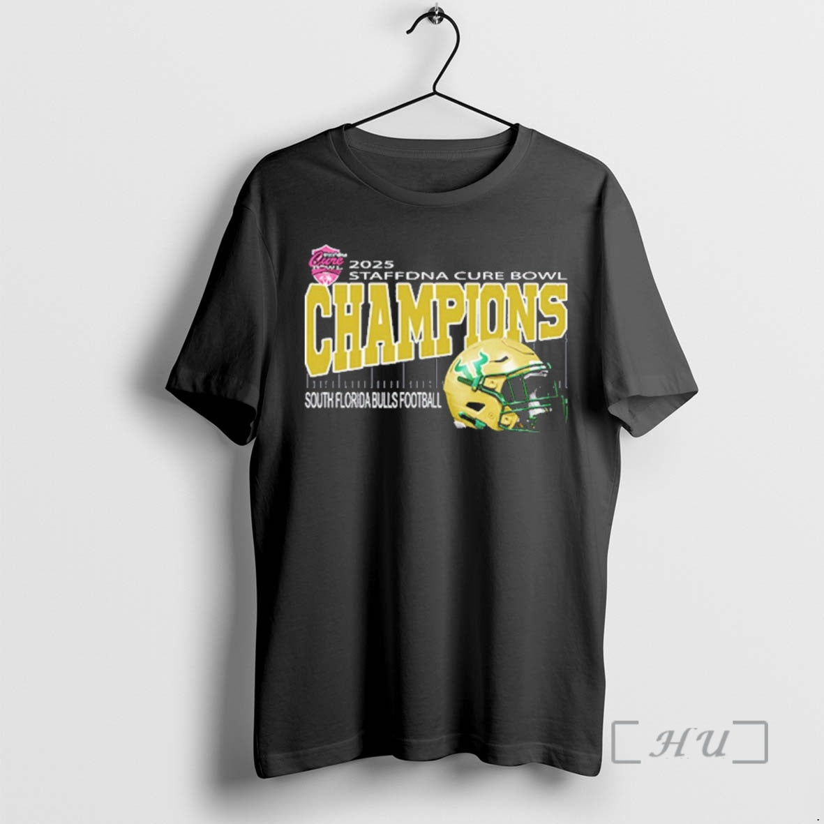 New 2025 Staffdna Cure Bowl South Florida Bulls Football Are Champions Helmet Camping World Stadium