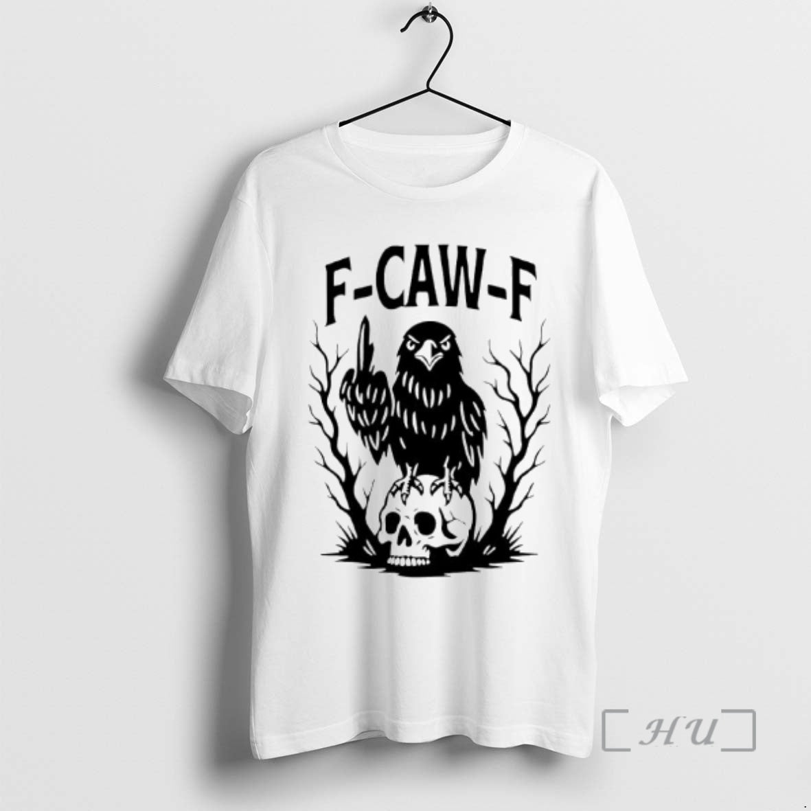 New F Caw F Gothic Raven Middle Finger Ornaments