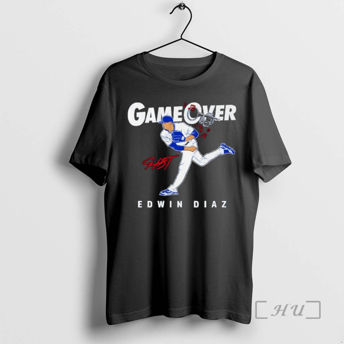 New Game Over Edwin Diaz Los Angeles Dodgers Baseball Signature Ornaments Premium T Shirts Sweater