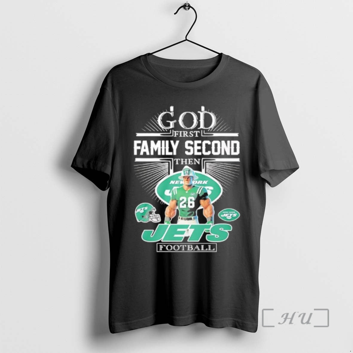 New God First Family Second Then New York Jets Football Graphic Premium T Shirts Sweater