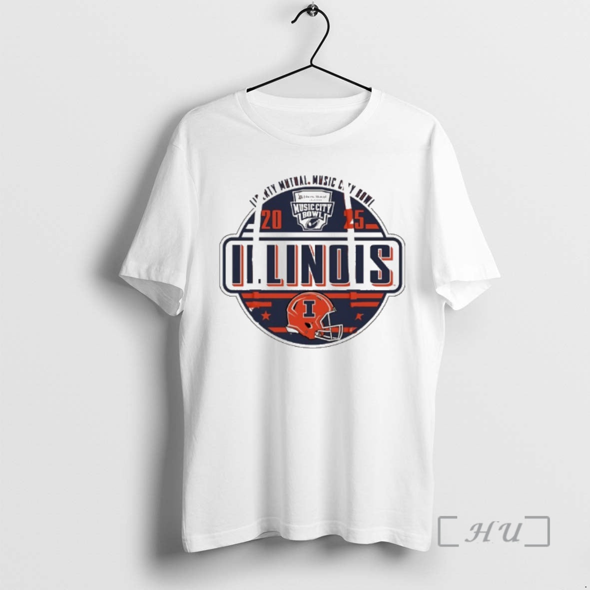 New Illinois Football 2025 Music City Bowl Logo