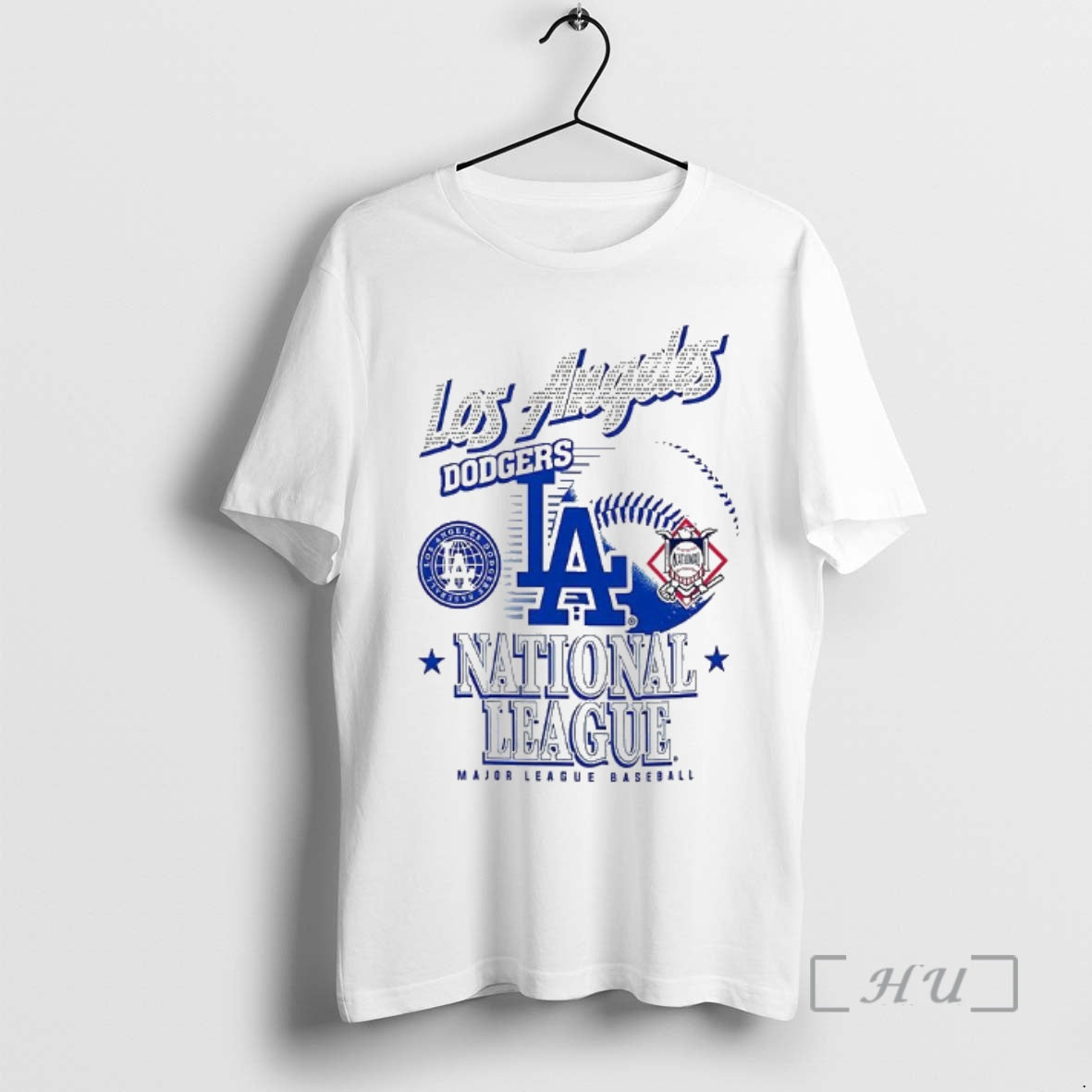 New Los Angeles Dodgers Mlb American National League Logo Ball Retro Premium T Shirts Sweater