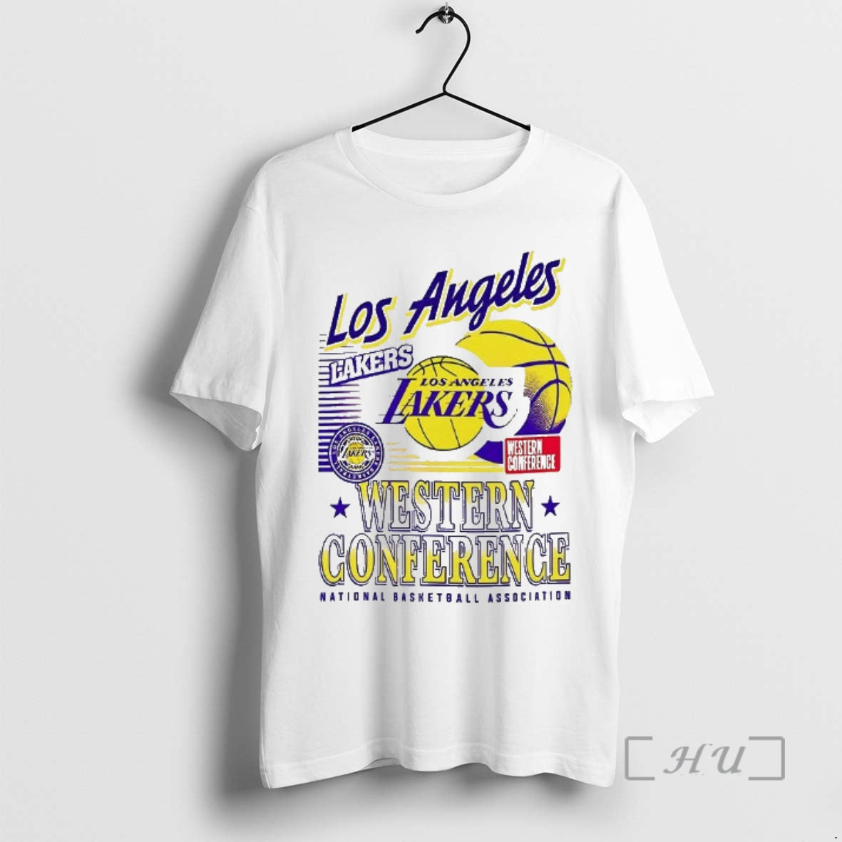 New Los Angeles Lakers Nba Western Conference Logo And Ball