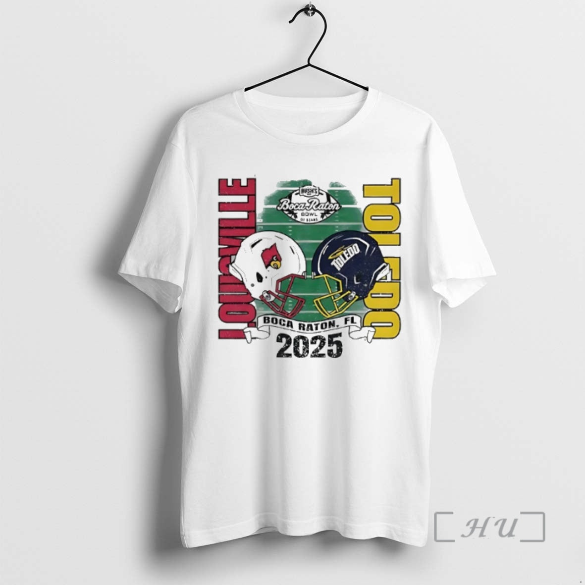 New Louisville Cardinals Vs Toledo 2025 Boca Raton Bowl Head To Head Premium T Shirts