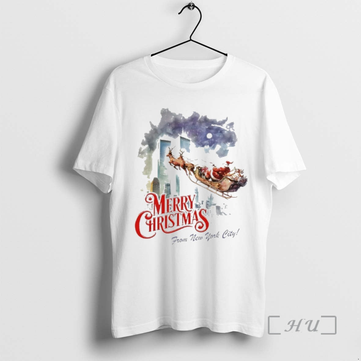 New Merry Christmas From New York City Santa Sleigh 11 9 Attacks Premium T Shirts