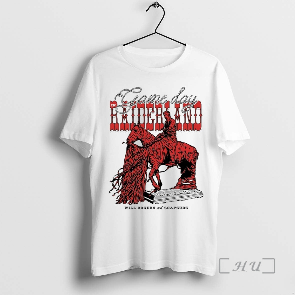 New Texas Tech Red Raiders Will Rogers And Soapsuds Gameday Raiderland Circle Premium T Shirts