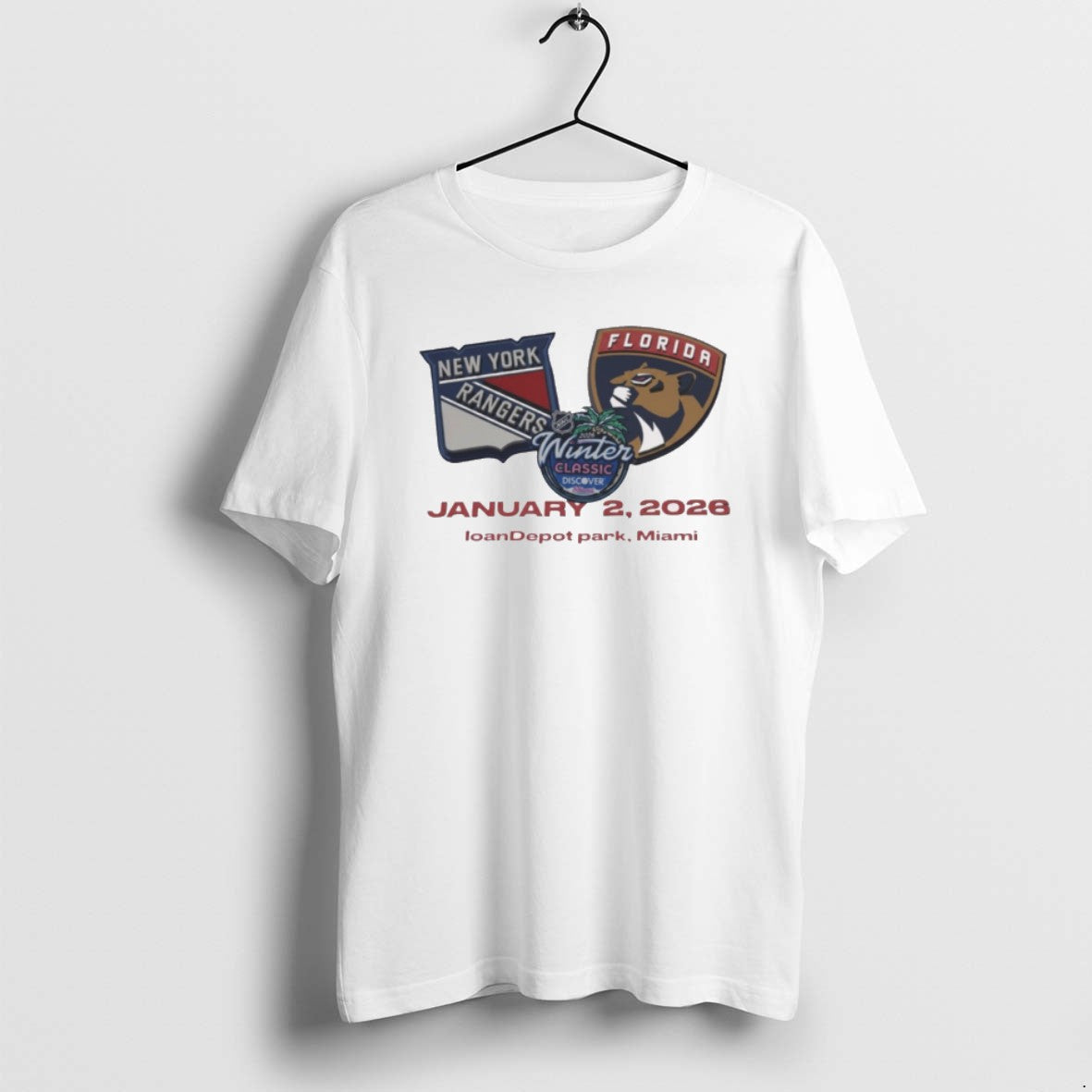 Official 2026 Discover Nhl Winter Classic Florida Panthers And New York Rangers January 2 Loandepot