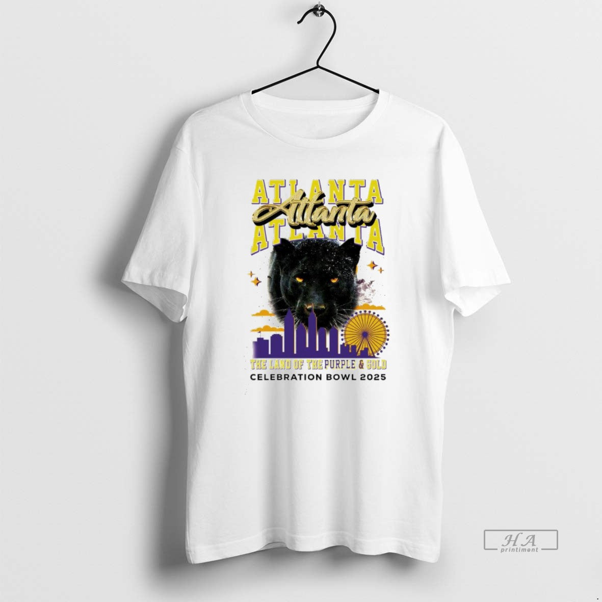 Official Atlanta Celebration Bowl 2025 The Land Of The Purple And Gold Panthers