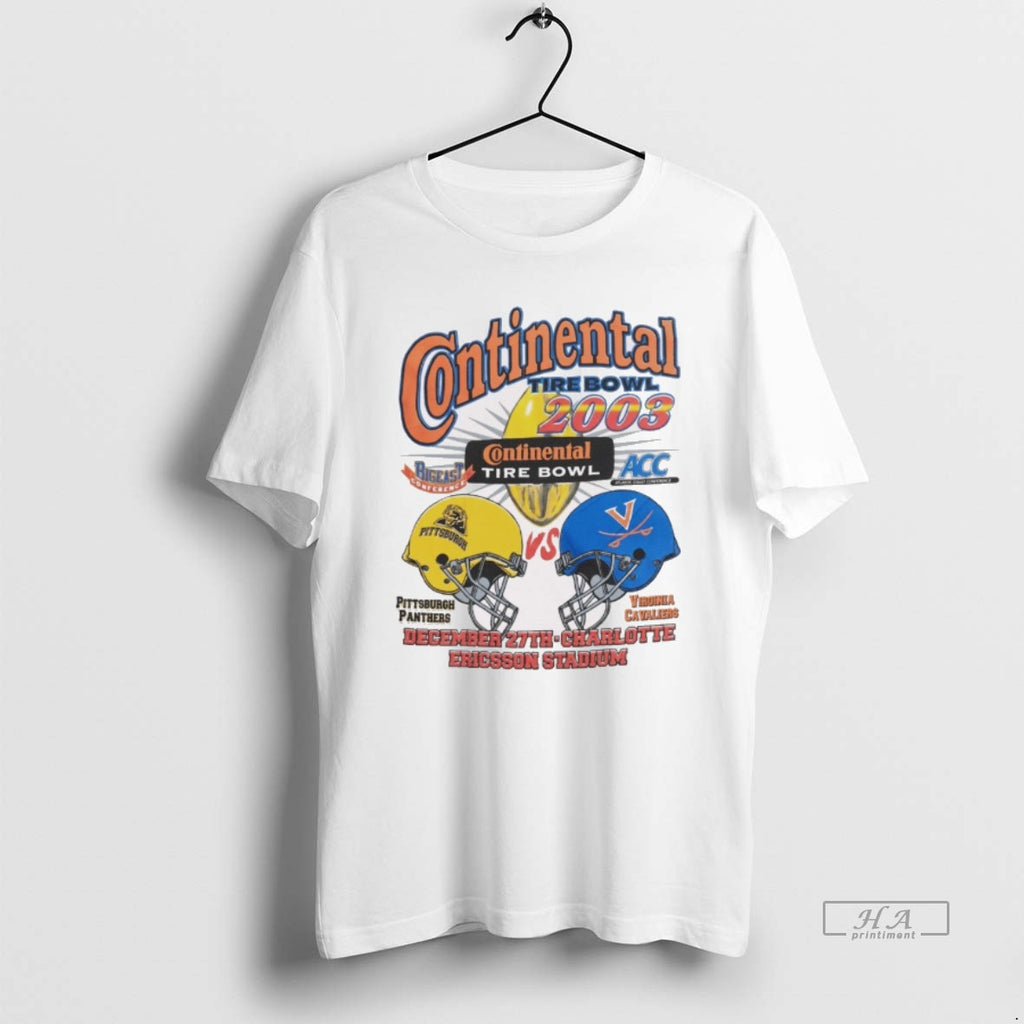 Official Continental Tire Bowl 2003 Pittsburgh Panthers Vs Virginia Cavaliers December 27th Charlotte Ericsson Stadium