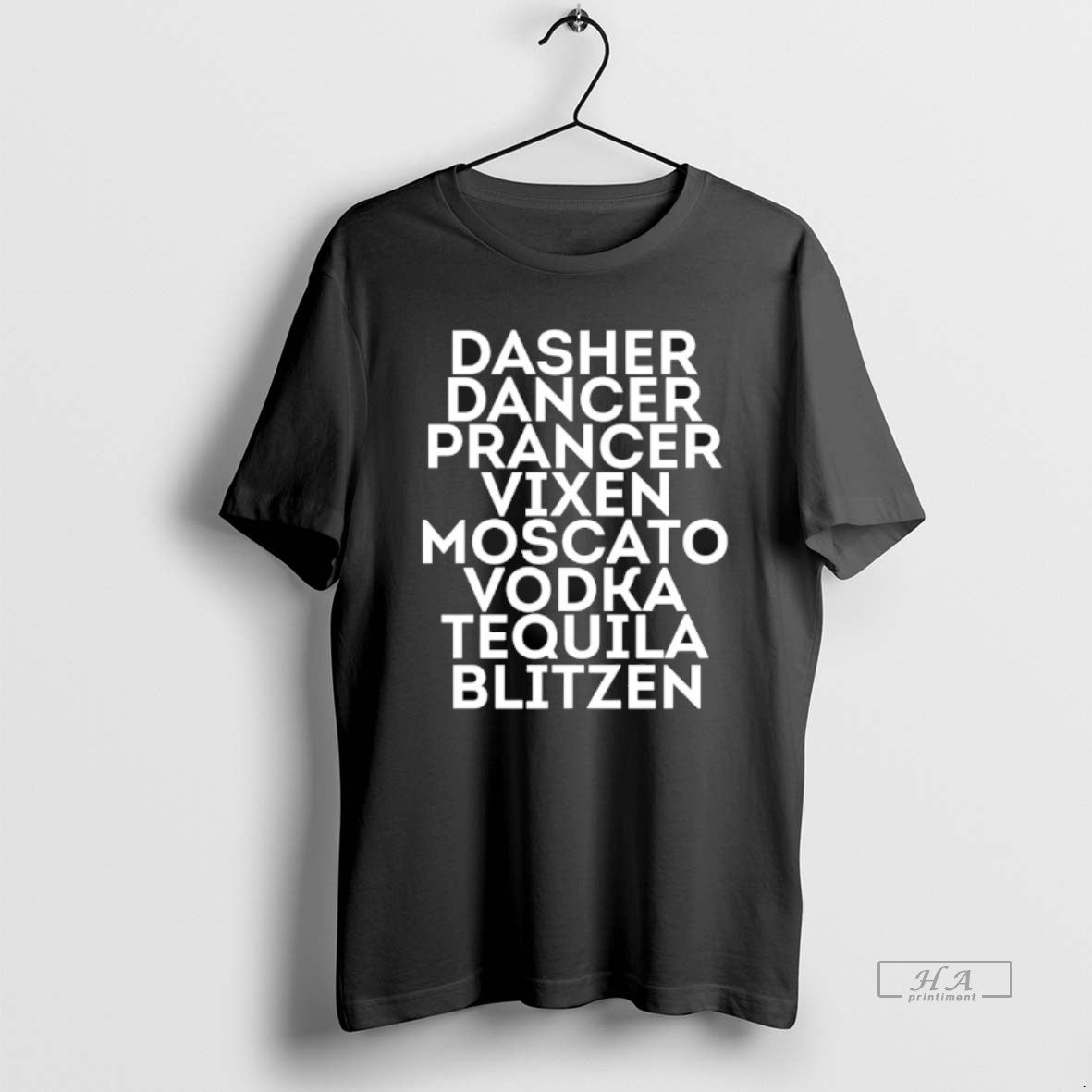 Official Dasher Dancer Prancer Vixen Moscato Vodka Tequila Blitzen
