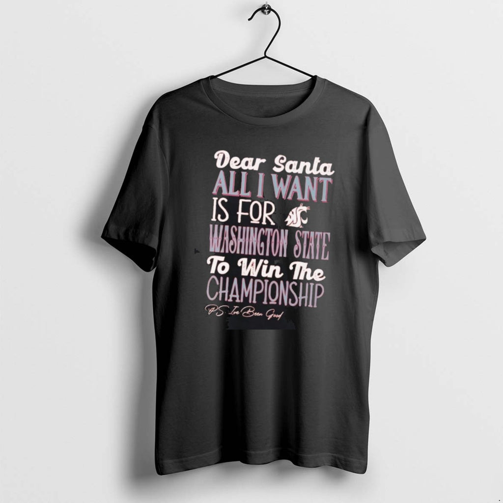 Official Dead Santa All I Want Is For The Washington State Cougars To Win The