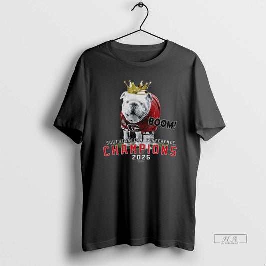 Official Georgia Bulldogs Football Uga 2025 Sec Champions Mascot Crown Southeastern Conference