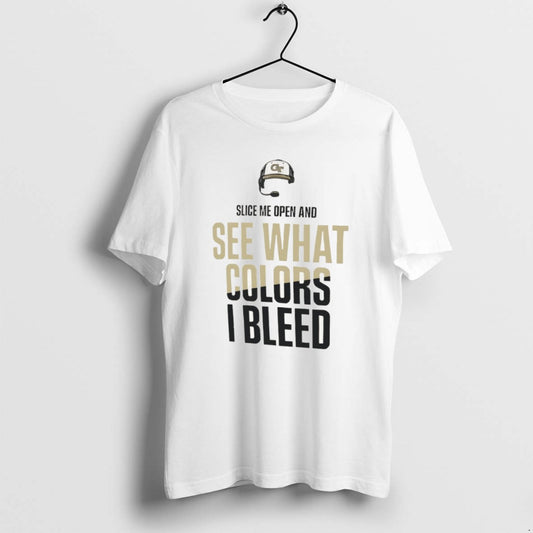 Official Georgia Tech Yellow Jackets Football Slice Me Open And See What Colors I Bleed