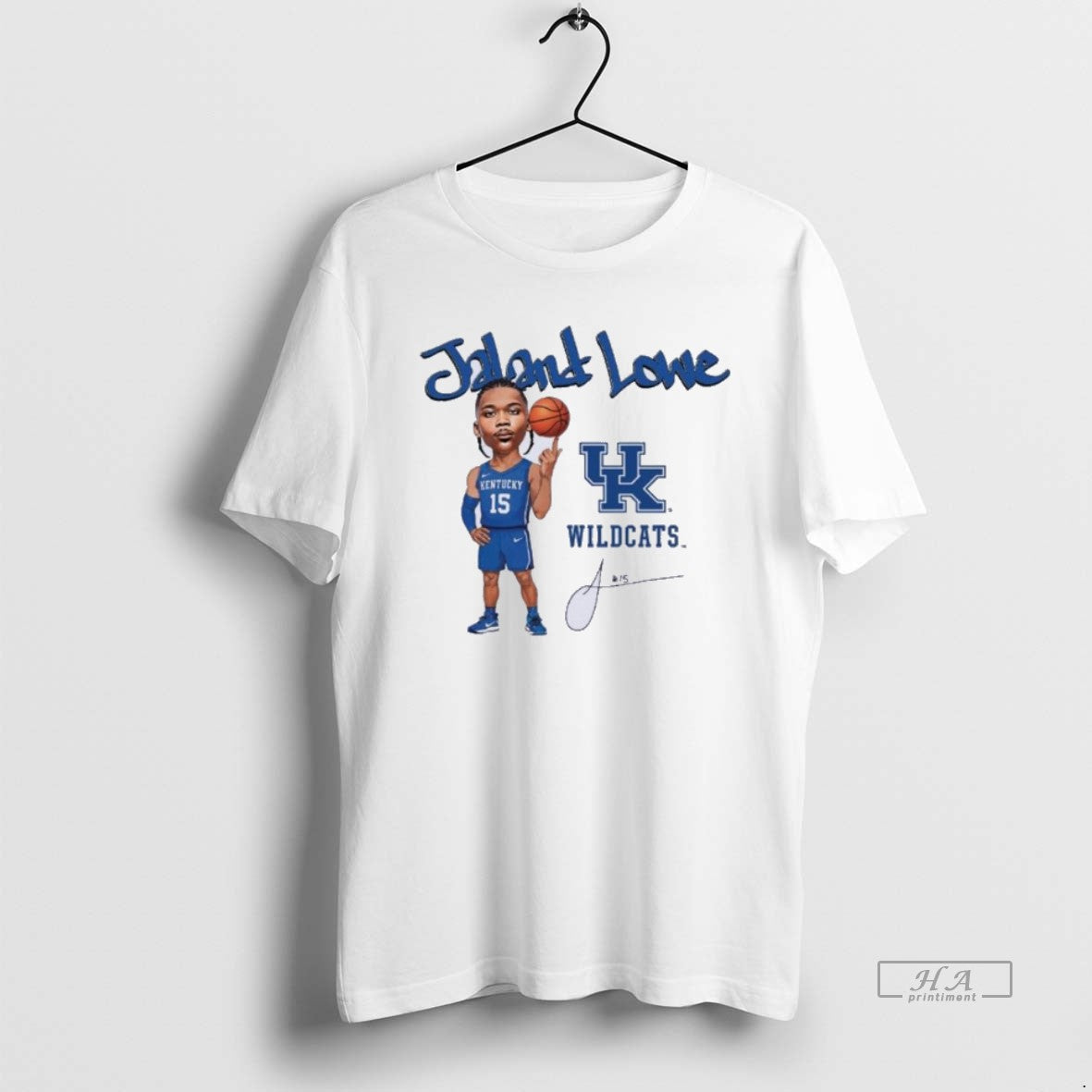 Official Jaland Lowe Uk Wildcats Caricature