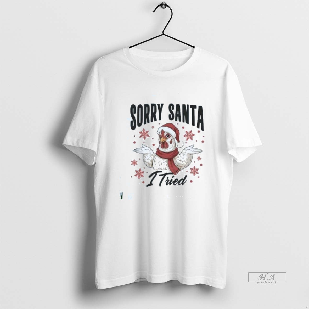 Official L8okqpbi Chicken Sorry Santa I Tried Christmas