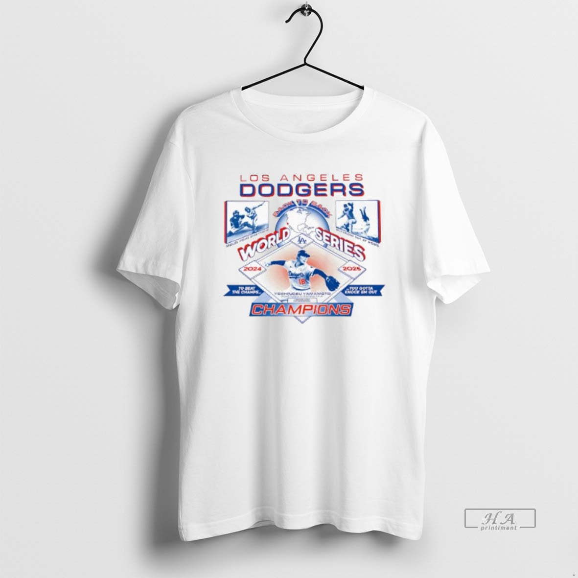 Official Los Angeles Dodgers World Series Champions 2024 And 2025 Miguel Rojas And Yoshinobu Yamamoto