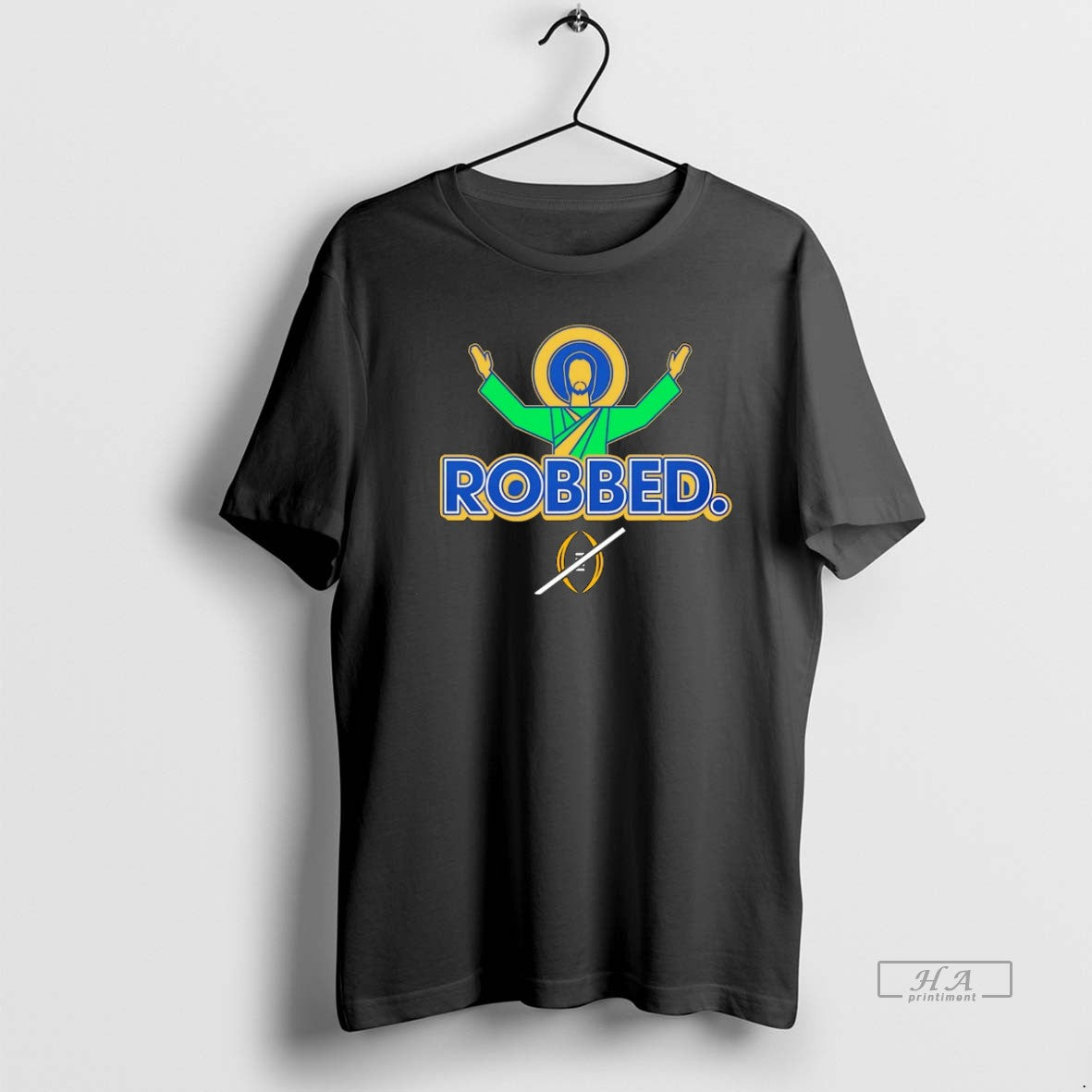 Official Notre Dame Fighting Irish Robbed No Cfp Jesus Christmas