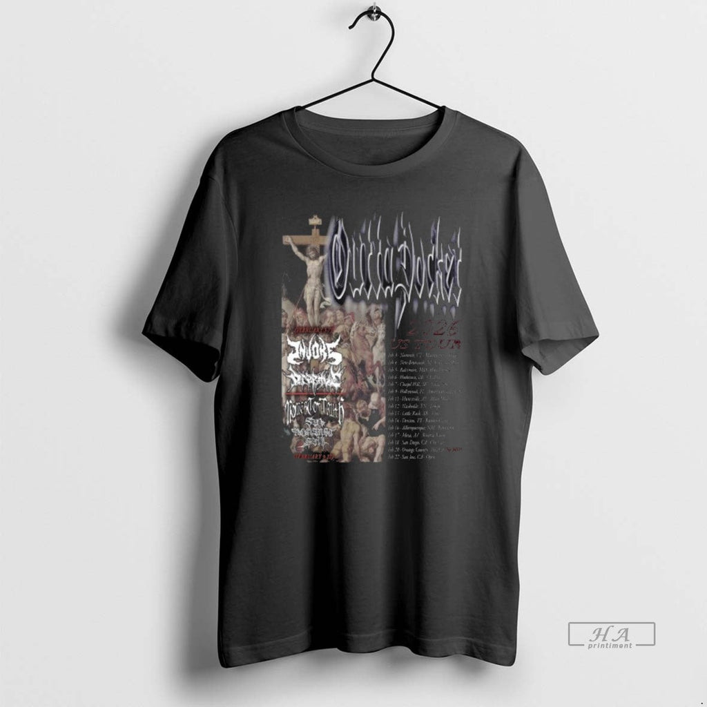 Official Outta Pocket Us Tour February 2026 Unisex T-shirt, Sweatshirt, Hoodie (1)