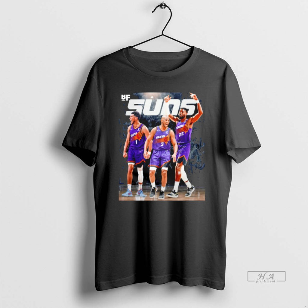 Official Phoenix Suns Players Devin Booker 1 Chris Paul 3 Deandre Ayton 22 Graphic