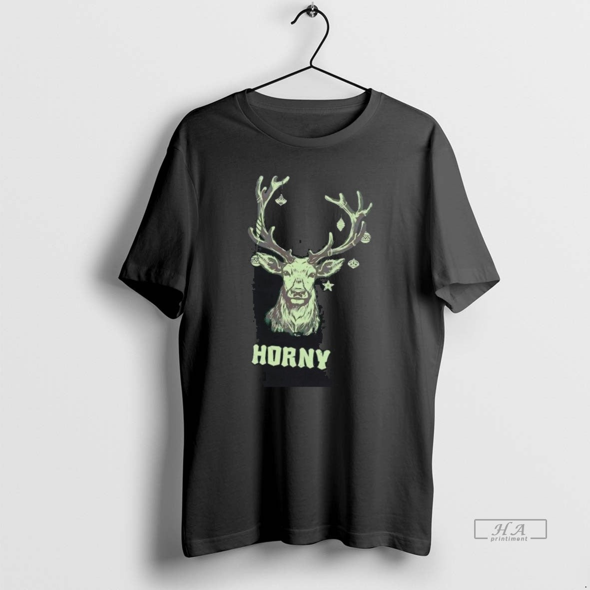 Official Reindeer Horny Packing Deck The Halls Christmas
