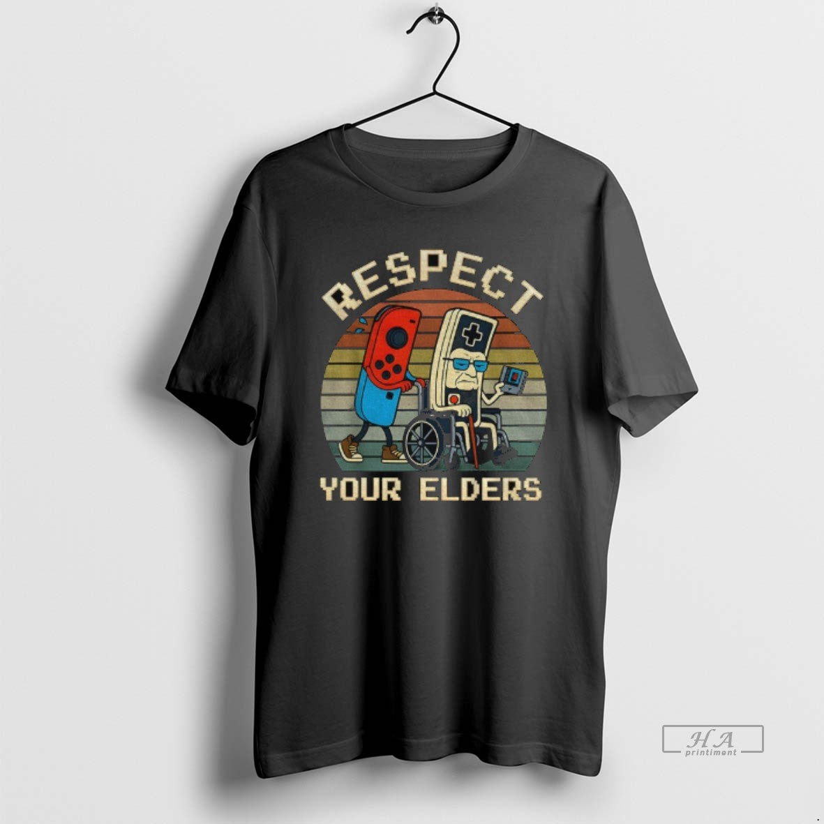 Official Respect Your Elders Gaming Funny Gamer Controller 80s