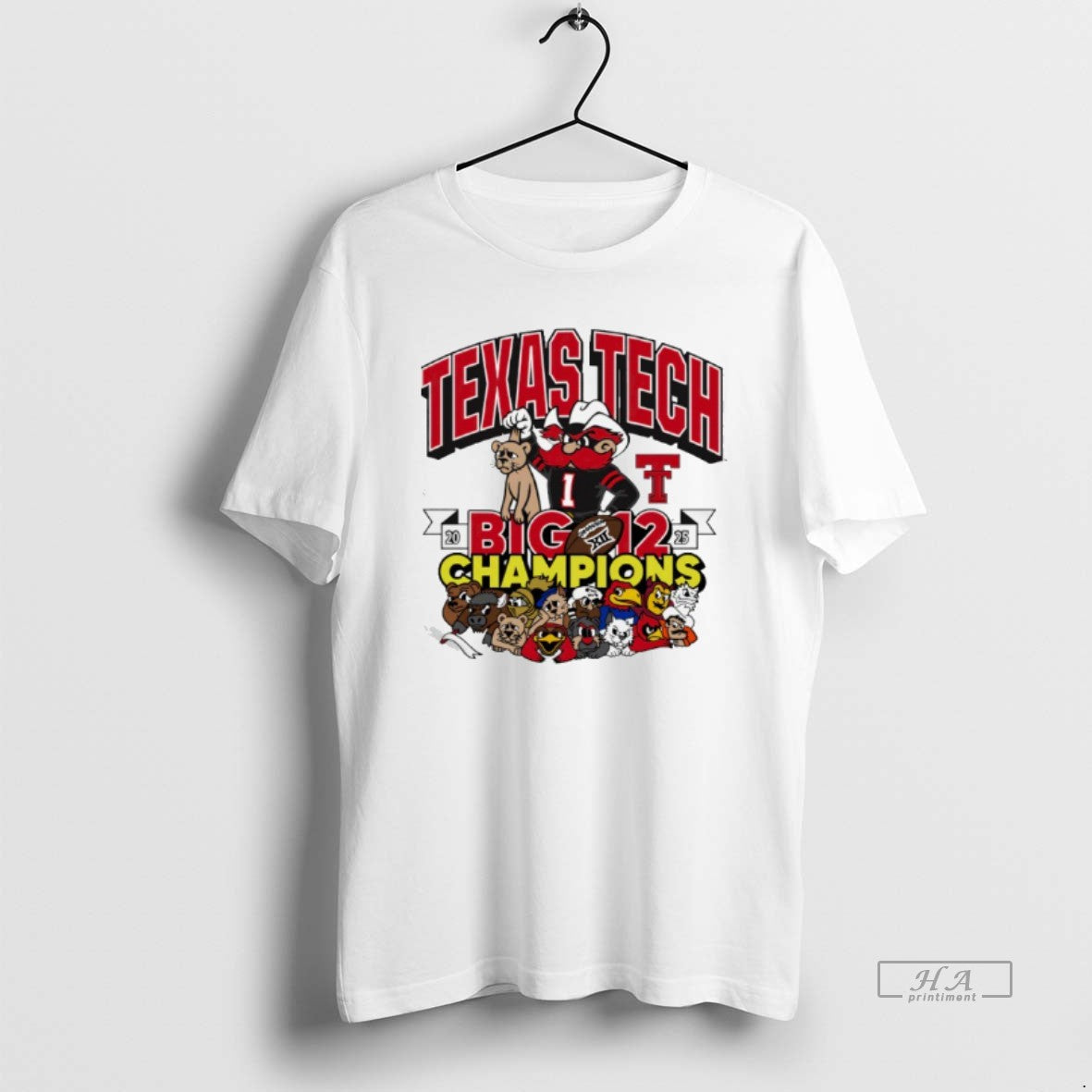 Official Texas Tech Red Raiders Big 12 Football Champs Mascots Winner