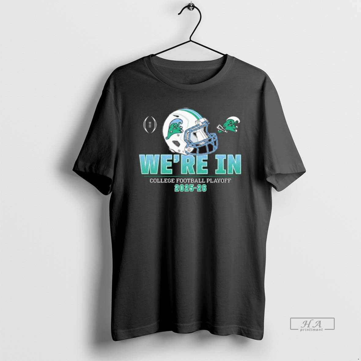 Official Tulane Green Wave Football 2025 26 College Football Playoff Were In Helmet