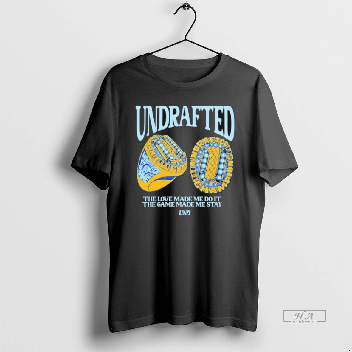 Official Undrafted The Love Made Me Do It The Game Made Me Stay Bling Rings