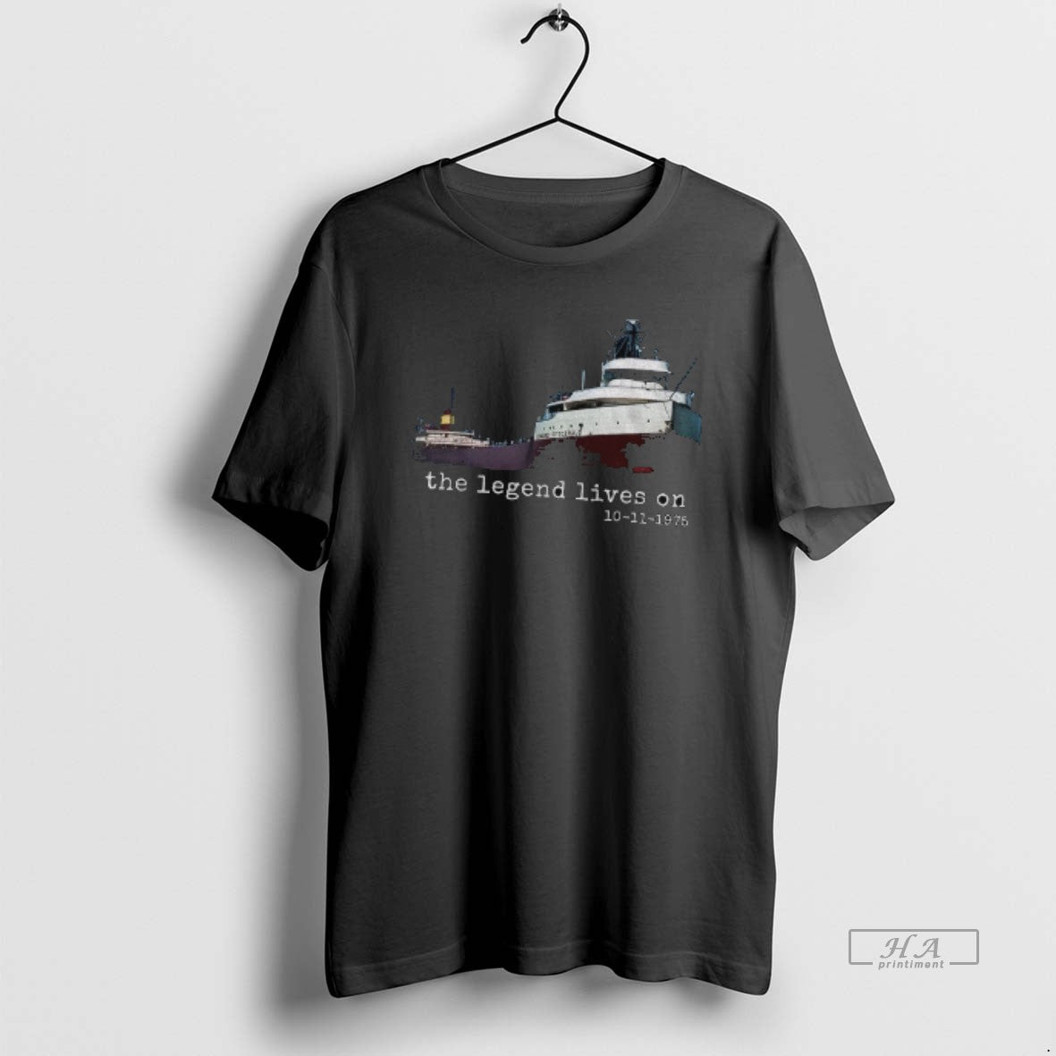 Official Vintage Edmund Fitzgerald Great Lakes Ship The Legend Lives One 10 11 1975