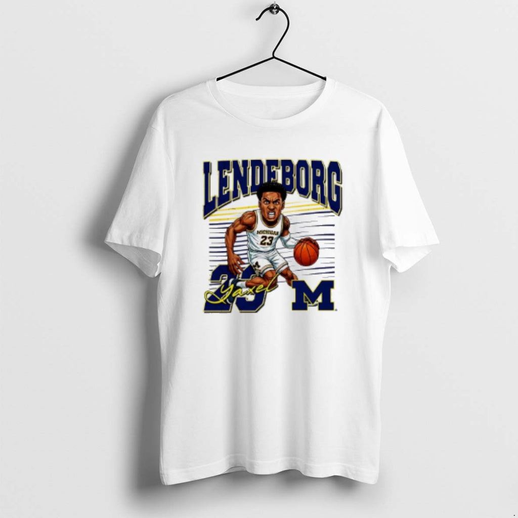 Official Yaxel Lendeborg Michigan Basketball Caricature