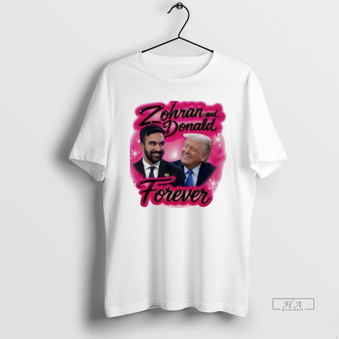 Official Zohran And Donald Forever Airbrush Graphic