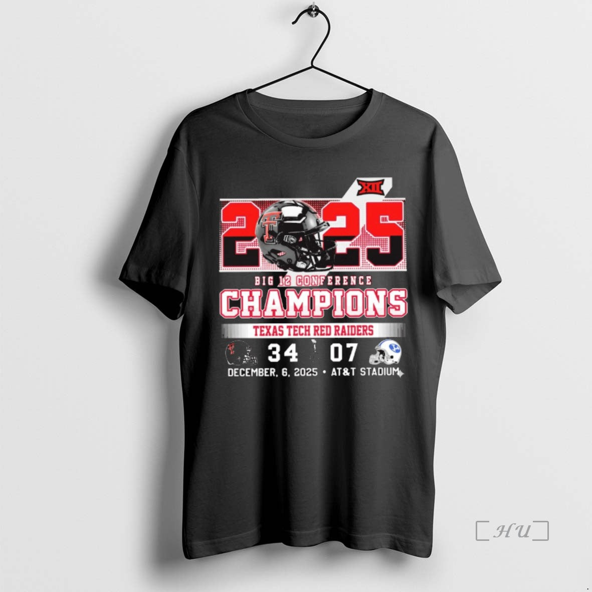 Officials 2025 Big 12 Conference Champions Texas Tech Red Raiders 34 07 Byu Cougars Dec