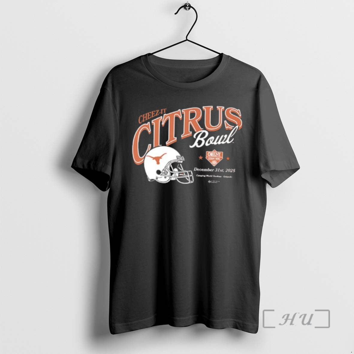Officials 2025 Cheez It Citrus Bowl Texas Longhorns Helmet 2 Sided Premium T Shirts Sweater