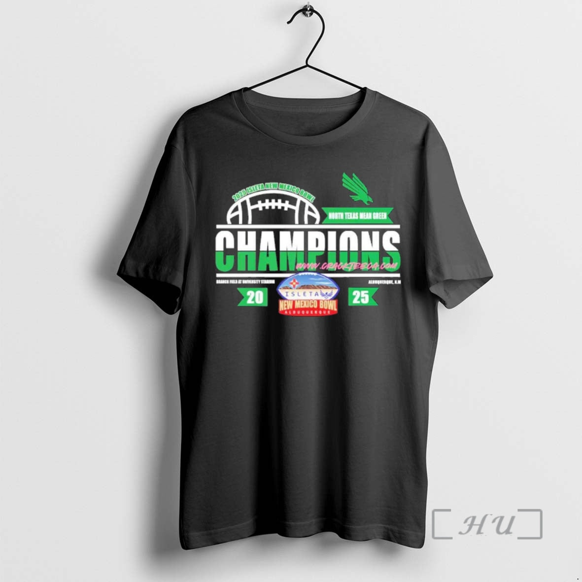 Officials 2025 North Texas Mean Green Isleta New Mexico Bowl Champions Ranch Field At University