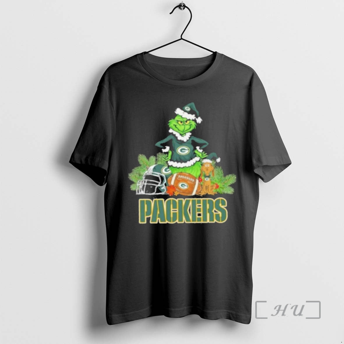 Officials 2025 Santa Grinch X Dog Ball Merry Christmas Packers Logo Premium T Shirts Sweater