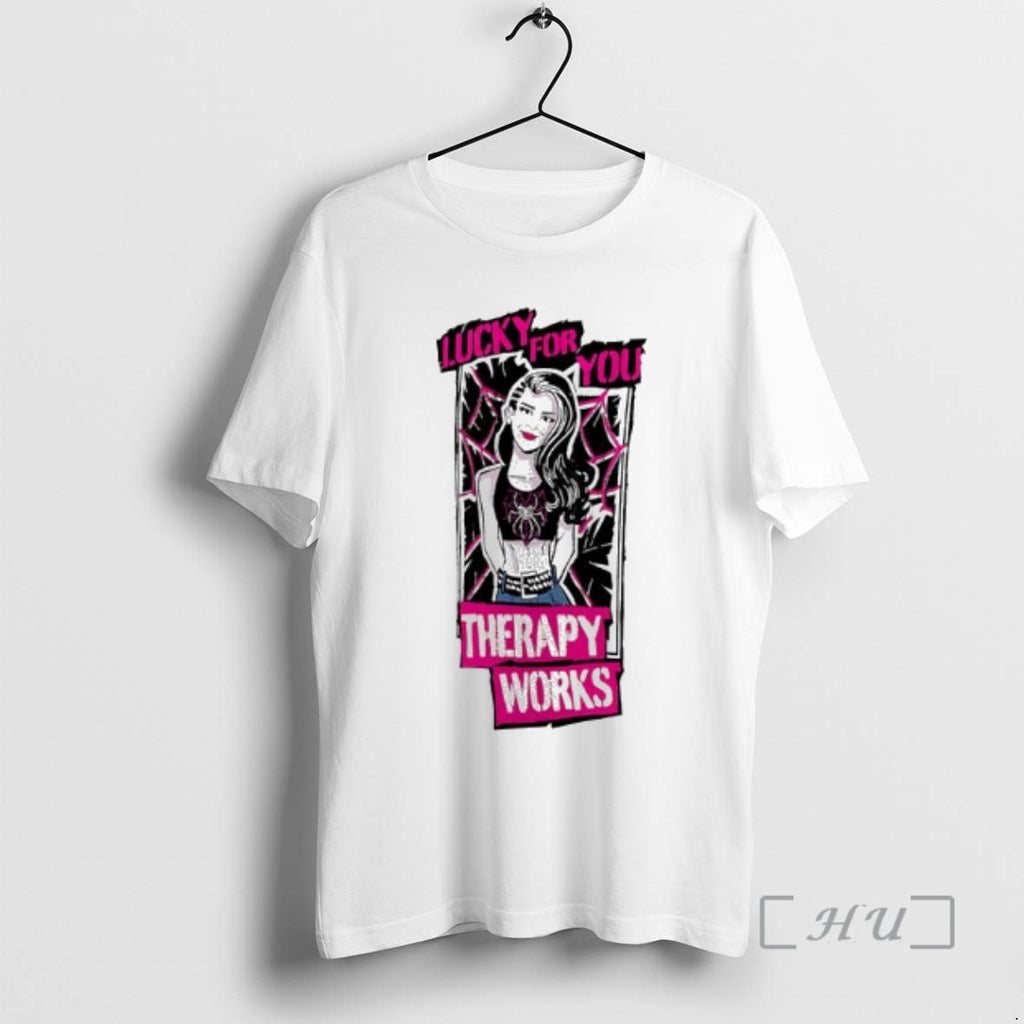 Officials Aj Lee Therapy Works Lucky For You Graphic