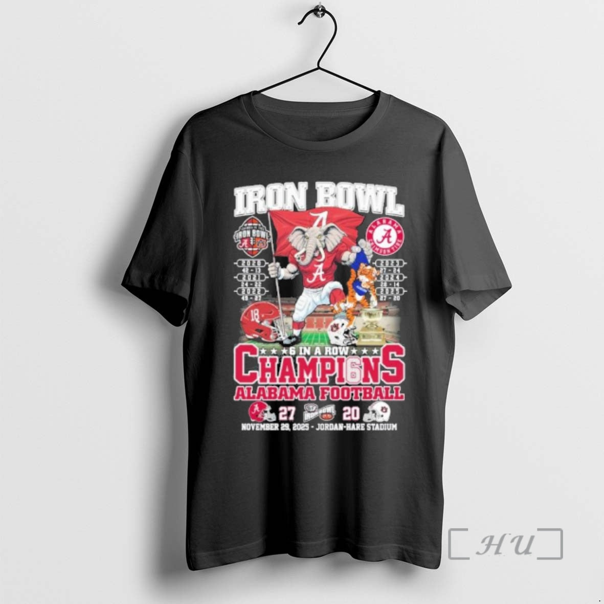 Officials Alabama 6 In A Row Defeat Auburn 27 20 Champions Premium T Shirts Sweater