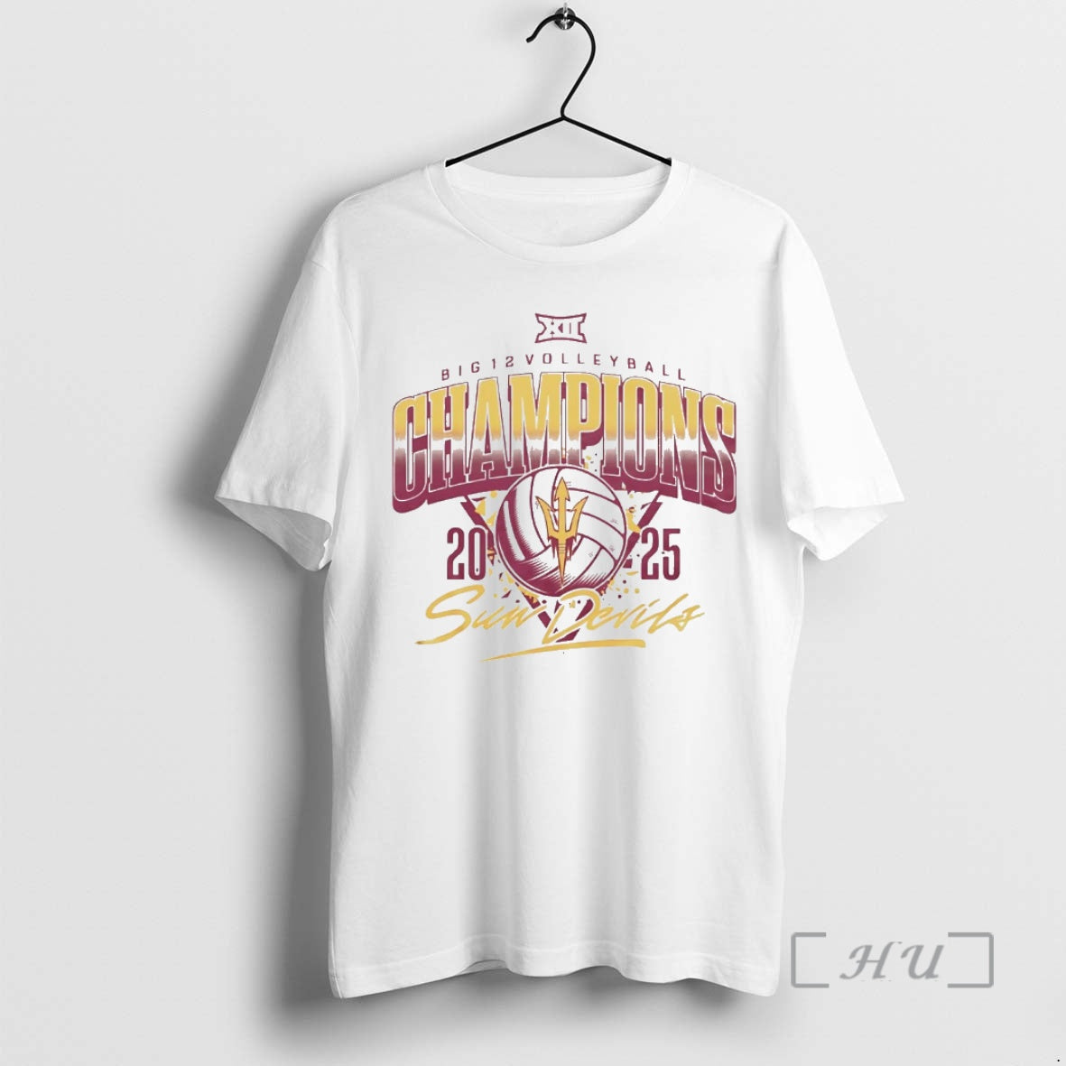Officials Arizona State Sun Devils 2025 Big 12 Volleyball Champions Christmas Premium T Shirts Sweater