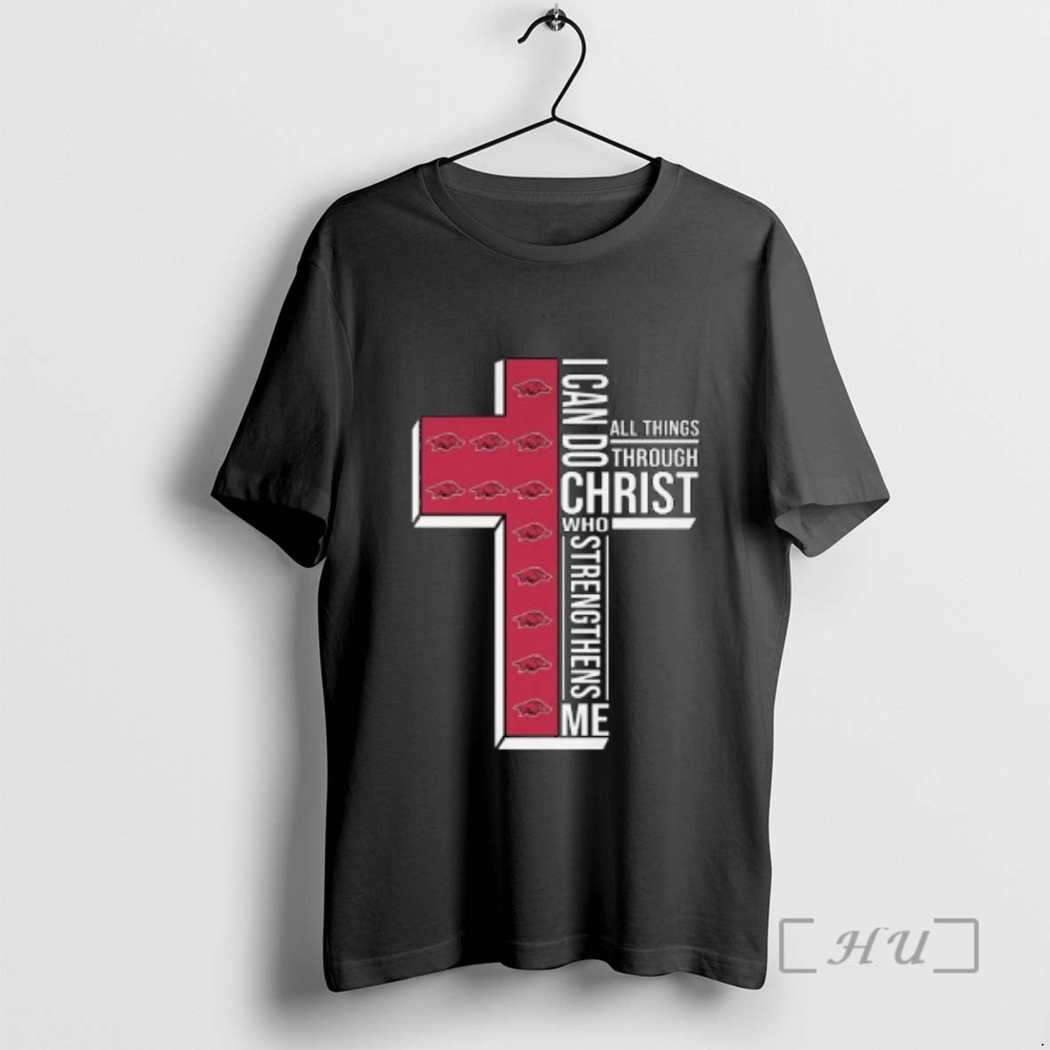 Officials Arkansas Razorbacks I Can Do All Things Through Christ Who Strengthens Me Cross Circle