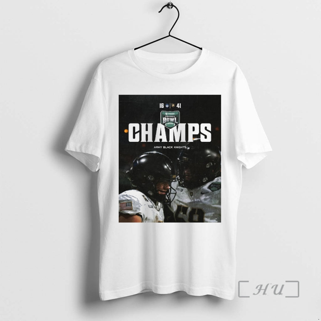 Officials Army Black Knights Defeats Uconn Huskies 2025 Wasabi Fenway Bowl Champions Premium T Shirts
