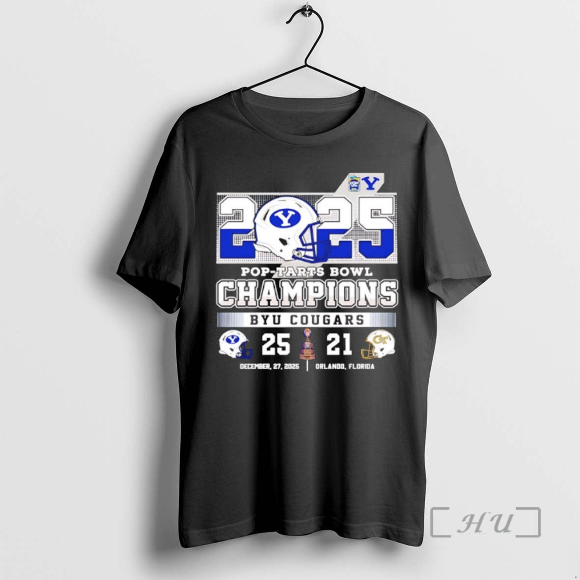 Officials Byu Cougars 2025 Pop Tarts Bowl Champions 25 21 Score Premium T Shirts Sweater
