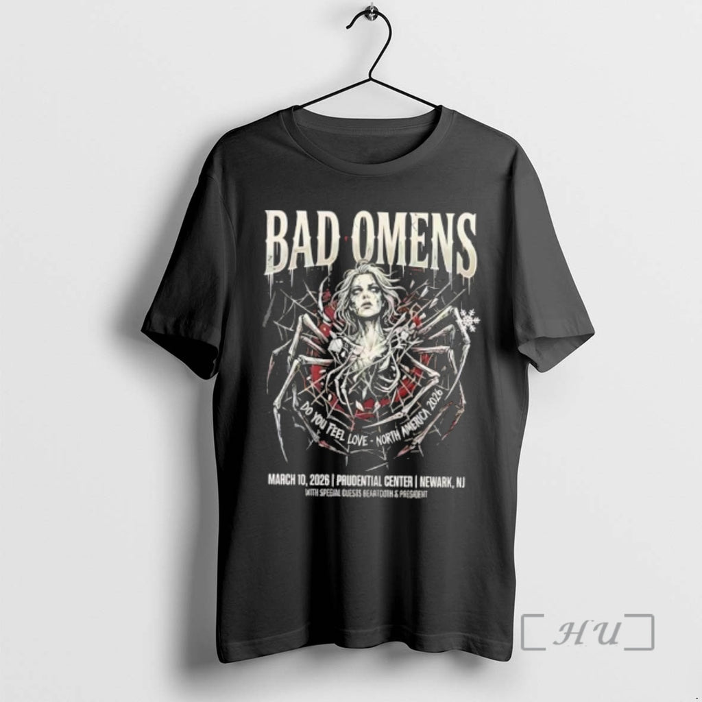 Officials Bad Omens Do You Feel Love North America 2026 Event Tee At Prudential Center