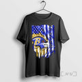 Officials Baltimore Ravens Football X American Flag