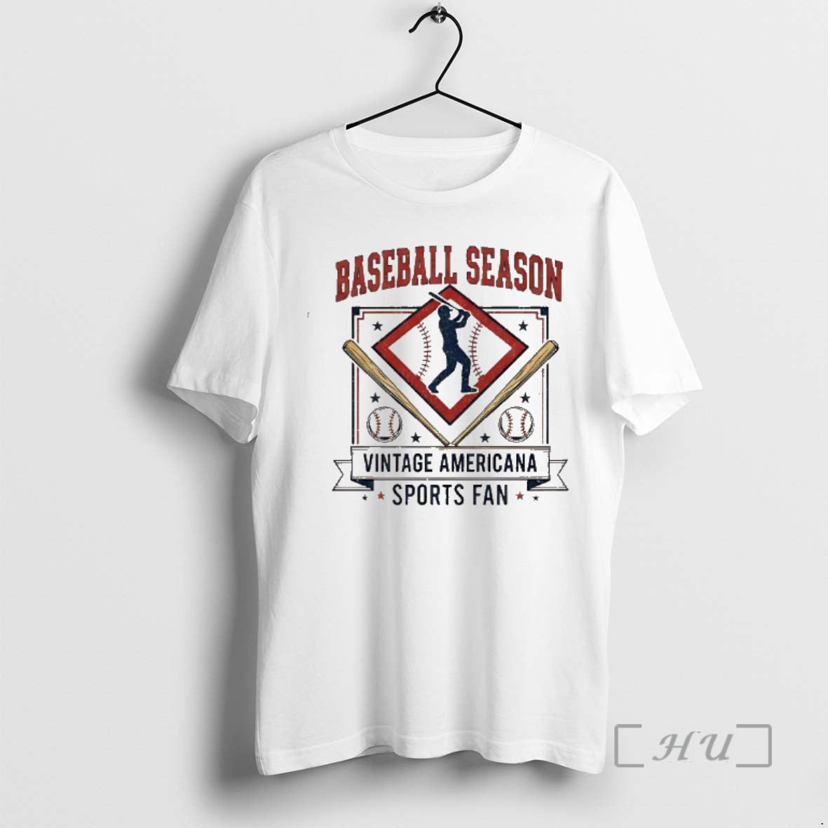 Officials Baseball Season Vintage Americana Sports Fan Graphic