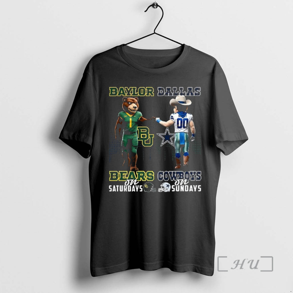 Officials Baylor Bears On Saturdays Vs Dallas Cowboys On Sundays Mascot Premium T Shirts Sweater