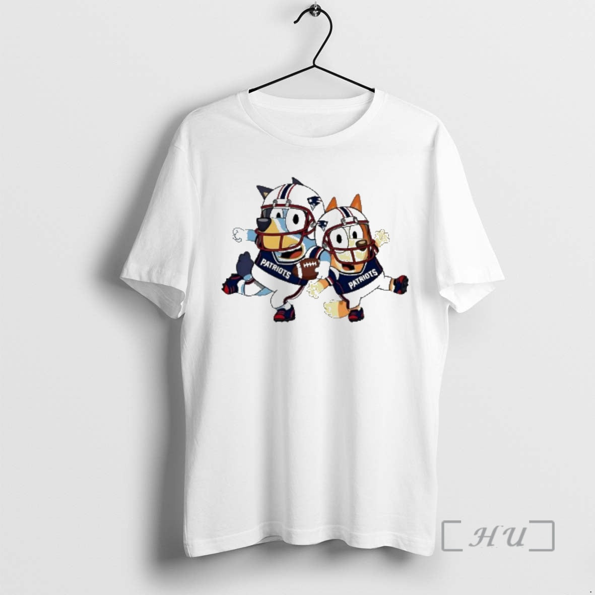 Officials Bluey New England Football Retro Fan Cute Cartoon