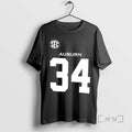 Officials Bo Jackson 34 Auburn Tigers In Memory Of Sullivan 7 2 Sided Premium