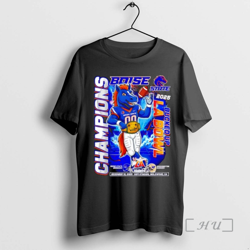 Officials Boise State Broncos And Washington Huskies Bucked Up La Bowl Champions 2025 Premium