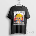Officials Born To Lock In Forced To Clock In Bear Cartoon Cry Premium T Shirts