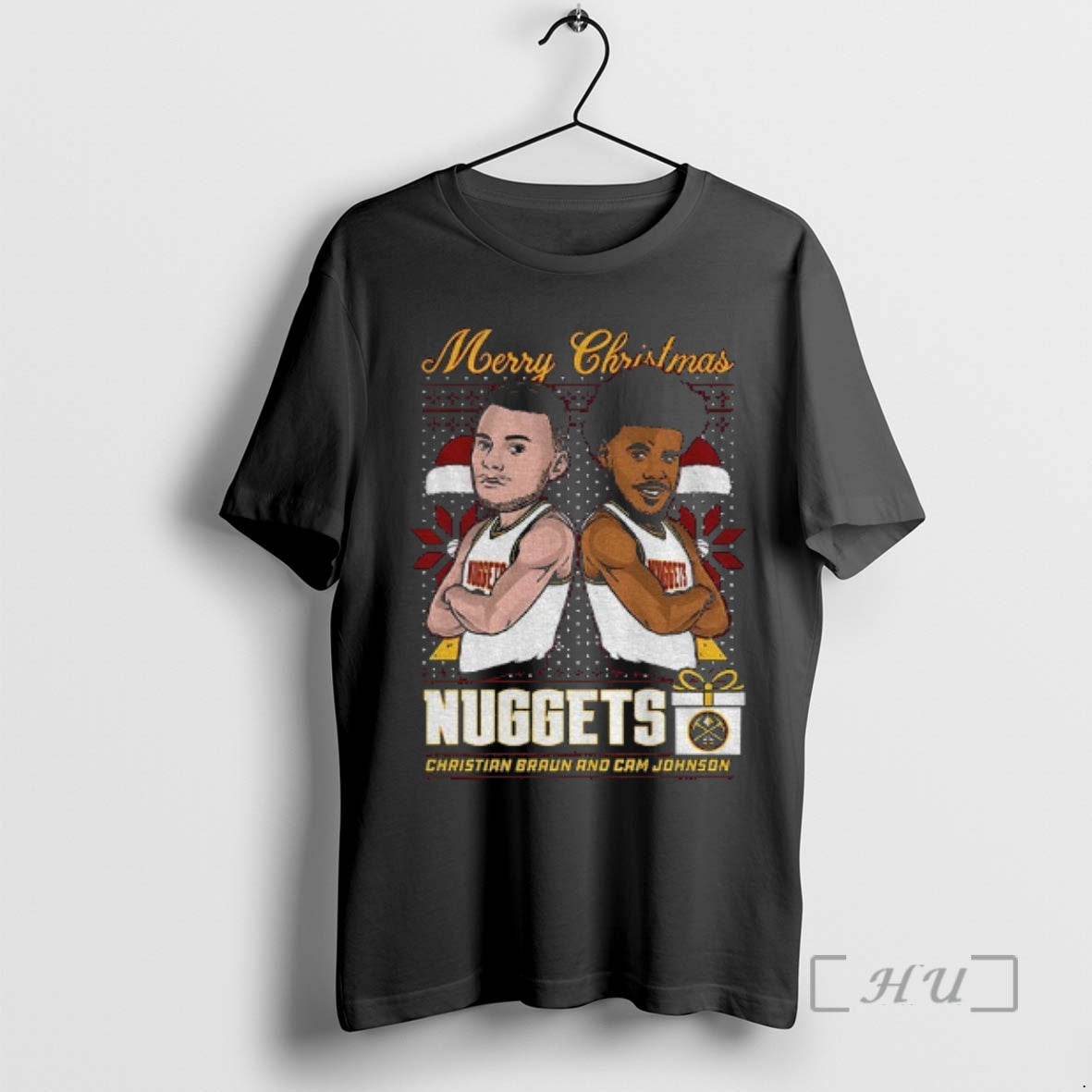 Officials Braun And Johnson Denver Nuggets Basketball Christmas Vintage
